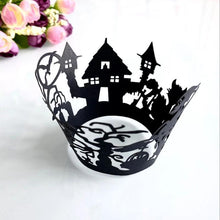 Load image into Gallery viewer, Halloween Decoration Cupcake Wrappers Party Accessories, 50 PCs