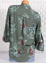 Load image into Gallery viewer, Floral Casual Stand Collar Long Sleeve Blouses TOPS.FL