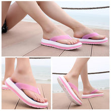 Load image into Gallery viewer, Women Soft Rainbow Flip-Flops Slippers