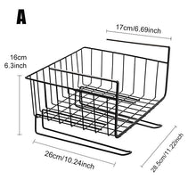 Load image into Gallery viewer, Storage Basket Kitchen Metal Hanging Rack