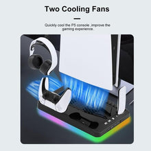 Load image into Gallery viewer, Charging Base Cooling Bracket for Dual PS5 Controller