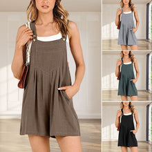 Load image into Gallery viewer, Casual Adjustable Strap Loose Bib Rompers