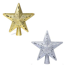 Load image into Gallery viewer, 3D Hollow Gold Star Christmas Tree Topper