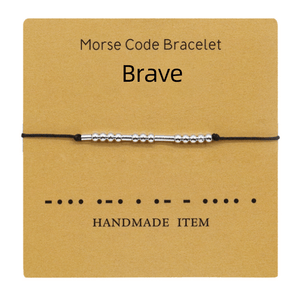 Funny Morse Code Couple Bracelet