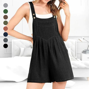 Casual Adjustable Strap Loose Bib Rompers