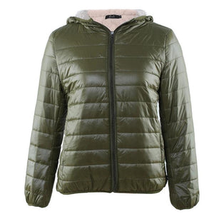 Women Zipper Fleece Basic Jackets Coat