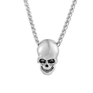 Halloween Punk Gothic Skull Head Pendant Necklace