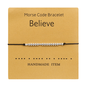 Funny Morse Code Couple Bracelet