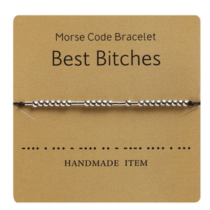 Funny Morse Code Couple Bracelet