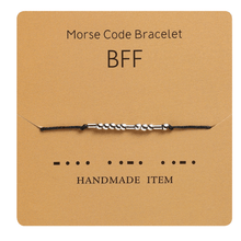 Load image into Gallery viewer, Funny Morse Code Couple Bracelet