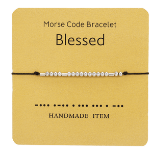 Funny Morse Code Couple Bracelet