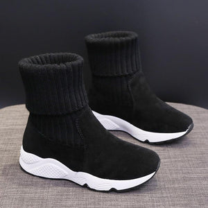 Women's Wool Platform Boots