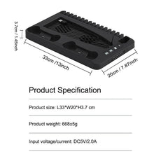 Load image into Gallery viewer, Charging Base Cooling Bracket for Dual PS5 Controller