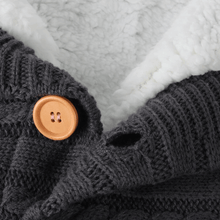 Load image into Gallery viewer, Baby knit button sleeping bag