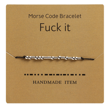 Load image into Gallery viewer, Funny Morse Code Couple Bracelet