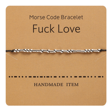 Load image into Gallery viewer, Funny Morse Code Couple Bracelet