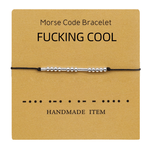 Funny Morse Code Couple Bracelet