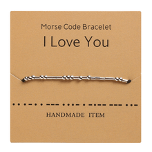 Load image into Gallery viewer, Funny Morse Code Couple Bracelet