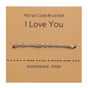 Funny Morse Code Couple Bracelet