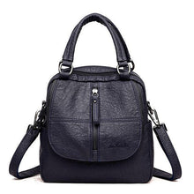 Load image into Gallery viewer, Fashion Leather Multipurpose Backpack Shoulder Handbag