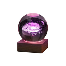 Load image into Gallery viewer, 3D Galaxy Crystal Ball Nightlight Decorlamp