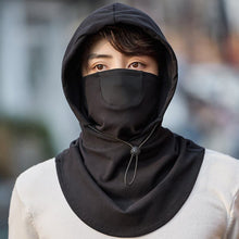 Load image into Gallery viewer, Hooded Face Mask with Neck Warmer for Cycling