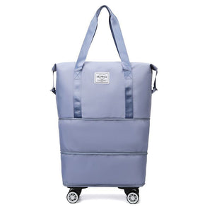 Travel bag with universal wheels