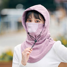 Load image into Gallery viewer, Hooded Face Mask with Neck Warmer for Cycling