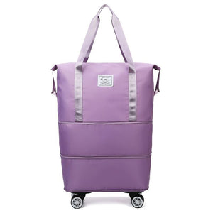 Travel bag with universal wheels