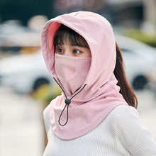 Load image into Gallery viewer, Hooded Face Mask with Neck Warmer for Cycling