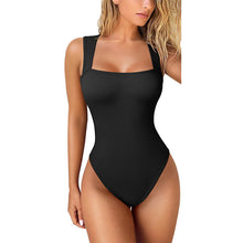 Load image into Gallery viewer, Women&#39;s Sexy Ribbed Square Neck Bodysuit